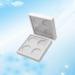 FOMIYES 4 Pcs 4 White Eyeshadow Cosmetic Sample Containers Lipstick Case Eye Shadow Box Make up Empty Box 1 count (Pack of 1) Whitex2pcs - Buy Online on GoSupps.com