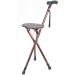 Canes Folding Cane Stool Elderly Crutches Stool with Radio and Alarm Function LED Light Height Adjustable Travel Aid for Elder Parents Gift