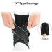 Ankle Protector Sports Brace - Medium Size for Sprains & Achilles Support | Elastic Foot Guard & Splint for Soccer Injuries - Buy Online on GoSupps.com