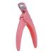 U-Shaped French False Nail Scissors Professional Stainless Steel Nail Clippers Acrylic Gel French Nail Clippers (Color : Pink)