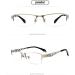 Buy Progressive Multifocal Reading Glasses - Rectangular Metal Design Blue Light Protection +2.75 Strength Ideal for Men - Buy Online on GoSupps.com