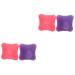 Gleavi 4 pieces Hex-Grip-Ball Tools Massage ball Hand massage exercise balls Hand massage button Hand therapy hand therapy trigger manual massage deliver handheld silicone material mediumx2pcs different colors x 2 pieces