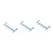 STOBAZA 3pcs Wall Mounted Clothing Rack Bathroom Towel Rails Back Door Hooks Clothes Hook Multifunction Size 1x3pcs Bluex3pcs