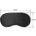Super Soft Adjustable Sleep Mask for Men and Women - Lightweight Eye Mask for Better Sleep (Black) - Buy Online on GoSupps.com