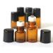 12Pcs 3ml Essential Oils Roller Bottles Mini Empty Roll-on Bottles with Stainless Steel Roller Balls and Black Cap Cosmetic Makeup Storage Vials For Fragrance Perfume Aromatherapy - Buy Online on GoSupps.com