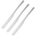 3 Pieces Stainless Steel Makeup Spatula Foundation Mixing Tool Eye Cream Spoon Beauty Scoop Makeup Beauty Spoons Cosmetic Skincare Spatula for Home Beauty Salon Use Silver