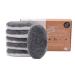 Washaben washable lucrinet & cleaning pads reusable poring deep cleaning only with water skin-friendly hypoallergenic Supersoft "Gray Edition" 6 Set 6 pieces (1 Pack) gray