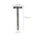 Buy Silver Double-Sided Razor with Non-Slip Metal Handle - International Shipping Available - Buy Online on GoSupps.com