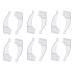 Comunj 20 couple soft silicone glasses anti-slip ear pads anti-slip glasses holder anti-slip ear pads for glasses sunglasses reading glasses (transparent)