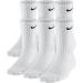 NIKE Everyday Performance Training Socks (6-Pair) Large White