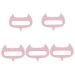 Beaupretty 5st acupuncture massage device Hand massage device Comfortable head massage device Stress massager Guasha tool made of silicone brushes of the scalp spa tool scroll wheel pink