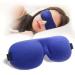 Sleep Eye Mask 2 Pack Soft Cooling Foam Anti-Fog Elastic Adjustable Strap Blue