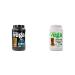 Vega Sport Protein Vegan Protein Powder Peanut Butter (19 Servings) BCAAs & All-in-One Vegan Protein Powder Mocha (20 Servings) Peanut Butter + Powder 19 Servings (Pack of 1)