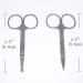 2Pcs Nose Hair Scissors Set - Beard, Moustache, Eyelash, Eyebrow Trimmer - Silver - Buy Online on GoSupps.com