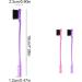 dijiusidy Eyebrow Brush Dark Purple Handle Foundation Face Shaping Eyeliner Multicolored Application Space Saving Makeup Tool Pink - Buy Online on GoSupps.com