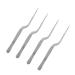 FRCOLOR 12 Pcs Stainless Steel Tweezers Ceramic Tweezers Ear Cleaning Tool Plant Tweezers Stainless Steel Ent Tweezers Ear Cleaners Practical Tweezers Ear Spoon Stainless Steel Silver 16X1.5X1.3CMx3pcs