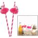 Itian Paper Straw Cute Flamingo Straw for Wedding Party and Decoration 50 Pieces - Buy Online on GoSupps.com