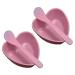 2 Sets Plastic Heart Shaped Facial Mask Mixing Bowl with Stirring Spatula Facemask Bowl Mud Mask Mixing Bowl DIY Skin Care Mixing Tool Kit for Lady Women Home Beauty Salon Use Pink