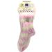 Dream Silk Cozy Socks Shea Butter Infused Spa Stockings (Pink)