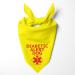 Dog hollow motif: football games sports Olympic games public holidays can be personalized personalized triangular cloth for pets is attached to the collar (emergency number) diseases