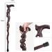 Wooden Walking Stick Solid Cane Walking Stick Wooden Walking Stick Old Man Walking Rod Anti-Slip Ebony Crutches Crafts Birthday Present for Elderly Folding crutcheswooden - Buy Online on GoSupps.com