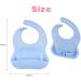 Vicloon Silicone Baby Bib 2PCS - Waterproof, Adjustable with Food Catcher Pocket - Blue-Green Unisex Toddler Bibs - Buy Online on GoSupps.com