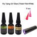 Riverruns UV Clear Glue Combo + 12 LED UV Power Light for Fly Tying - Thick, Thin, Super Flew Formulas - Tack Free - Buy Online on GoSupps.com