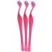 Mini Eyebrow Design Blades & Face Razor Trimmer - 1/3 Pieces Pink Beauty Tool for Women - Buy Online on GoSupps.com