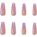Press on Nails 3 Sets Purple French Fake Nail Pointed Long Artificail Nails Press-on Nails for Women Girls (Color : Purple) (Color : Purple) (Purple) - Buy Online on GoSupps.com