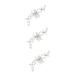 FRCOLOR Set of 3 Headpieces for the Bride Hair Accessories Hair Comb Crystal Wedding Hair Clip Hair Pin Bridal Comb Bridal Hair Comb Pearl Headpiece Miss