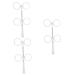 Angoily 3st glasses accessories Optometry Flipper Tehntestlinse Tool for optical optometriel lenses Optical flip-linse mirror film 4-lens flip-lens Insertable glass white