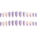 24Pcs/Set Press On Nails Purple Flower Nail Beauty French Gentle Purple Long pointed False Nails Acrylic Fake Nails Full Cover Nails Tips Artificial Finger Manicure Press on nails for Women and Girls - Buy Online on GoSupps.com