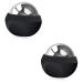 Beaupretty 2st massage ball made of stainless steel massage ball stainless steel balls Face massage device Massage device for muscle relief foot massager Massage roller Small massage device Eis therapy ABS