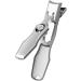 Nail Clippers Ultra Toe with Catcher Anti Splash Steel Heavy Duty Thick Nail Cutter Wide Jaw Toenail Fingernail Silver - Buy Online on GoSupps.com