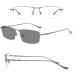 Riccie Varifocals Reading Glasses for Men | Pure Titanium Multifocal Photochromic Sunglasses | UV400 | Aspherical Resin Diopters +1.0 to +3.0 - Buy Online on GoSupps.com