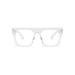 Jurchio Unisex classic glasses for men and women |Space glasses frame in the vintage look |Without strength clear glass glasses glasses with glasses case transparent