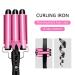 Hair Curler Flat Iron with LED Display | One Step Triple Barrel Auto Curling Iron for Stylish Waves | Best Styling Tool for Women - Buy Online on GoSupps.com