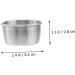 ABOOFAN 15 Pcs Sauce Cup Sauce Dipping Bowl Dipping Bowl Iced Coffee Cup Mini Dipping Small Appetizer Plates Serving Dish Mustard Plate Dishes Side Dishes Stainless Steel Fries - Buy Online on GoSupps.com
