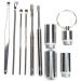Shop Heepdd Ear Spoon Set - 6 Pcs Stainless Steel Ear Cleaning Kit with Storage Tube & Keychain - Effective Lard Removal for Body Peeling - Buy Online on GoSupps.com