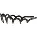 1PC Unisex Wavy Headband Black Hair Band Spring Wavy Metal Hair Band with Long Teeth Hairhoop Sports Headband Headwear Accessories Black 1pc - Buy Online on GoSupps.com