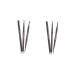 TOVINANNA 2pcs 2 1 Eyebrow Brush Brow Pencil Eyebrow Makeup Gothic+mirror To Rotate Water Proof