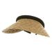 Straw Clip Ons-Natural Black One Size Khaki