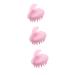Solustre 3st hairbrush for the shower scalp massage device hair growth aa batteries scalp massage pink scalp massage device hair washing brush shampoo brush waterproof massage ad