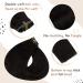 Vivien Clip-In Real Hair Extensions - Natural Black #1B 50cm 140g 20 Inch 7pcs Remy Hair for Seamless Volume & Length - Buy Online on GoSupps.com