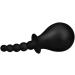 eeddoo Ribbed Silicone Vaginal & Anal Shower - Black | Premium Quality Adult Toy for Intimate Pleasure - Buy Online on GoSupps.com