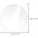 TEHAUX 40pcs Round Clear Discs Acrylic Blank Disc DIY Pendant Material Paint Party Supplies Manual Transparent 5x5cm - Buy Online on GoSupps.com