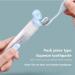 JCYUANI 3-in-1 Portable Travel Toothbrush with Toothpaste Dispenser and Case - Ideal for Camping, School, and Home Use - Buy Online on GoSupps.com