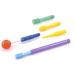 ARK Z-Vibe Vibrator plastic in the Basic Set with 5 attachments including ATC care instructions-introduction to the ARK Z-Vibe oral stimulator sensory vocalization in the mouth for language problems (lavender)
