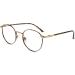 Firmoo Blue Light Blocking Glasses Anti Eyestrain Computer Glasses Round Tortoise Shell Metal Eyewear Frames for Women/Men(+0.00) A-gold Tortoise 0.0 x