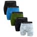 Holure Men's Performance Compression Shorts Athletic Running Underwear (3 or 4 or 5 Pack) 5 Pack:black/Camo Black/Camo White/Blue/Green Medium